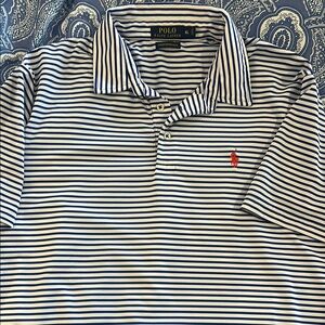 Polo by Ralph Lauren Men's Blue Striped Shirt